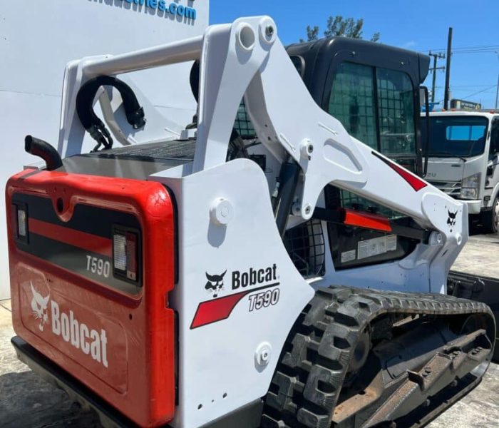 2018 Bobcat T590 Skid Steer Loader Hydraulic Aux Enclosed