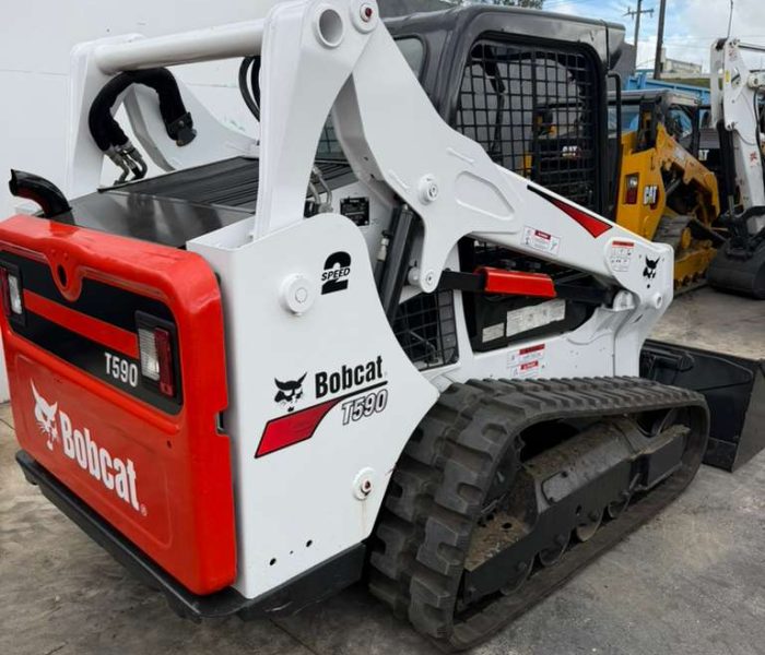 2018 Bobcat T590 Skid Steer Loader Open Cab