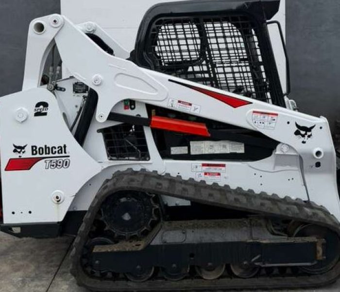 2018 Bobcat T590 Skid Steer Loader Open Cab
