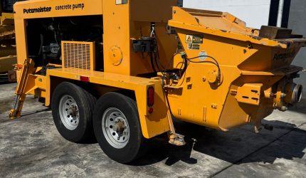 31830 2009 Putzmeister BSA 100-D Trailer-Mounted Concrete Pump – Only 169 Hours