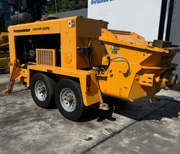 31830 2009 Putzmeister BSA 100-D Trailer-Mounted Concrete Pump – Only 169 Hours