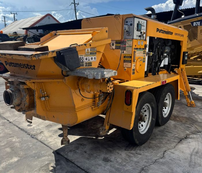 31830 2009 Putzmeister BSA 100-D Trailer-Mounted Concrete Pump – Only 169 Hours