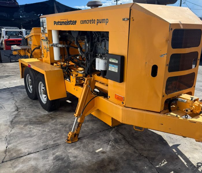 31830 2009 Putzmeister BSA 100-D Trailer-Mounted Concrete Pump – Only 169 Hours