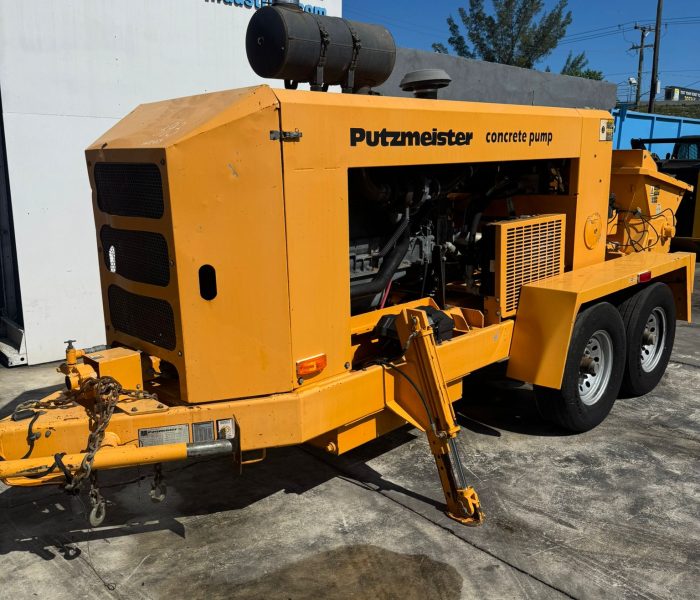 31830 2009 Putzmeister BSA 100-D Trailer-Mounted Concrete Pump – Only 169 Hours