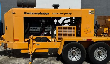 31830 2009 Putzmeister BSA 100-D Trailer-Mounted Concrete Pump – Only 169 Hours