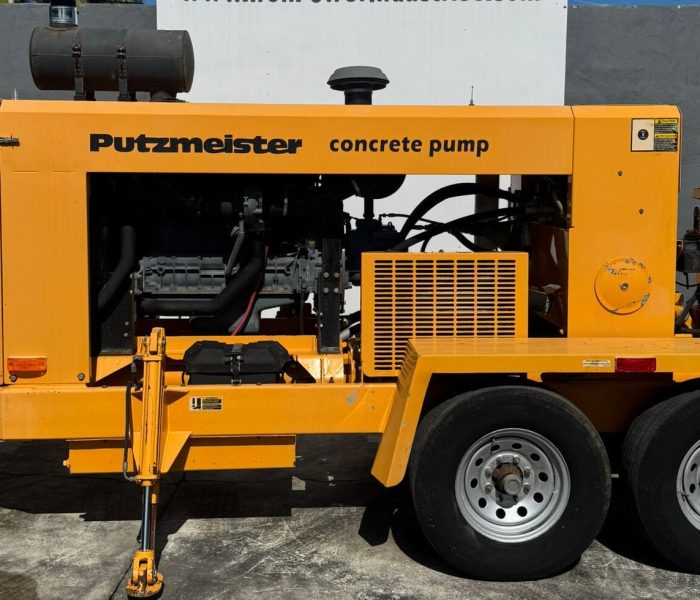 31830 2009 Putzmeister BSA 100-D Trailer-Mounted Concrete Pump – Only 169 Hours