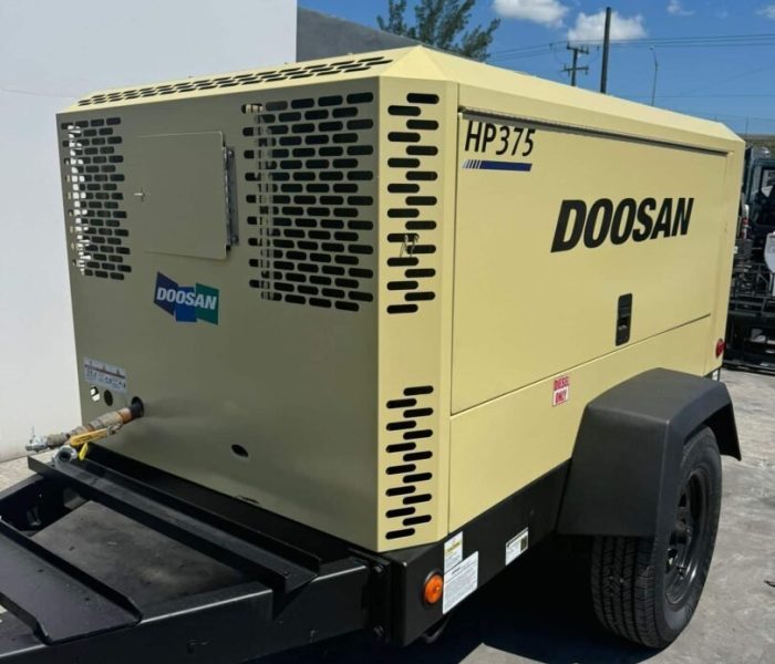 2012 Doosan 375 CFM Towable diesel Air Compressor - IronPower Industries